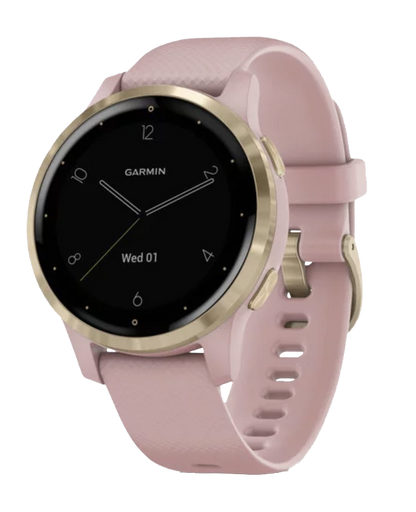 Garmin Vivoactive 4S - Light Gold with Dust Rose Band (010-02172-31) by Garmin