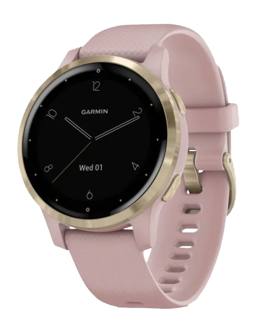 Garmin Vivoactive 4S - Light Gold with Dust Rose Band (010-02172-31) by Garmin