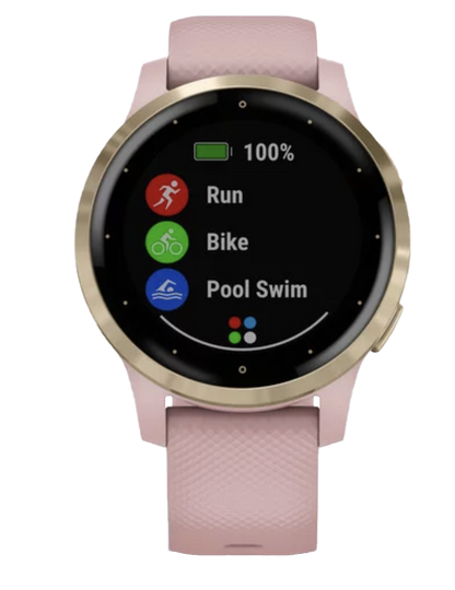 Garmin Vivoactive 4S - Light Gold with Dust Rose Band (010-02172-31) by Garmin