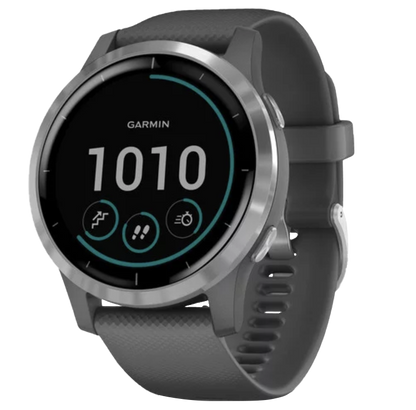 Garmin Vivoactive 4 - Silver with Shadow Gray Band (010-02174-01) by Garmin
