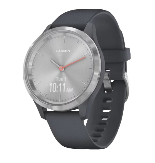 Garmin Vívomove 3S - Silver with Granite Blue Band (010-02238-00) by Garmin