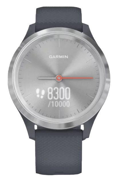 Garmin Vívomove 3S - Silver with Granite Blue Band (010-02238-00) by Garmin