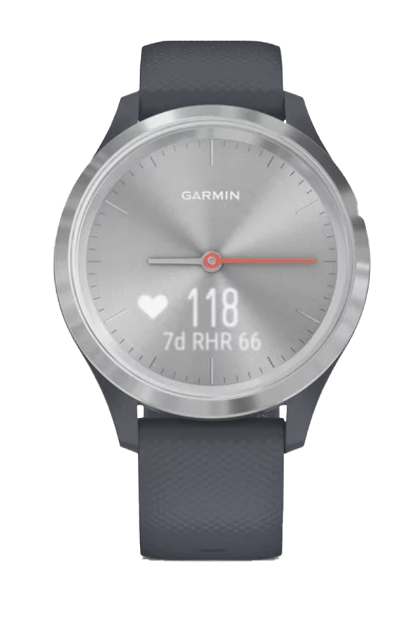Garmin Vívomove 3S - Silver with Granite Blue Band (010-02238-00) by Garmin