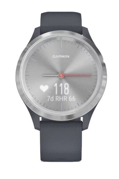 Garmin Vívomove 3S - Silver with Granite Blue Band (010-02238-00) by Garmin