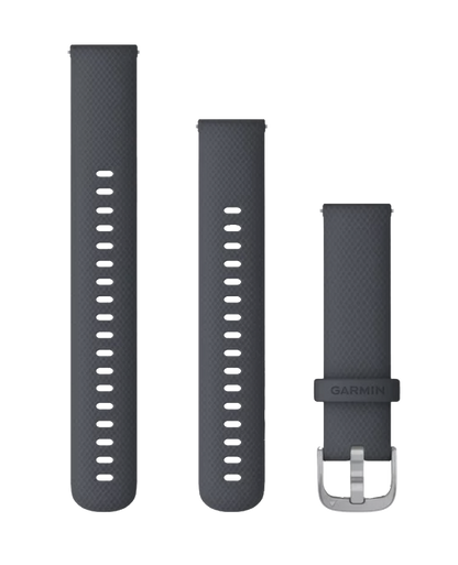 Garmin Quick Release Bands (18 mm) Granite Blue with Silver Hardware (010-12924-30) by Garmin