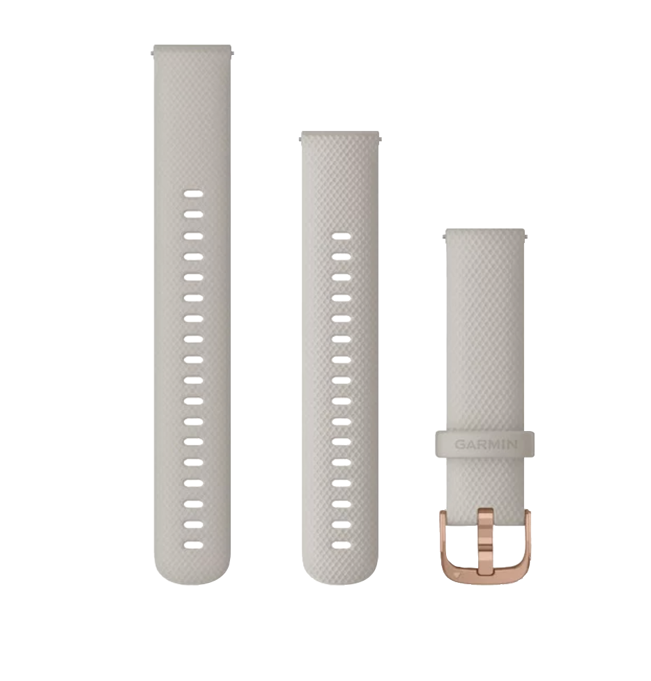 Garmin Quick Release Bands (18 mm) Light Sand with Rose Gold Hardware (010-12924-32) by Garmin