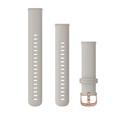 Garmin Quick Release Bands (18 mm) Light Sand with Rose Gold Hardware (010-12924-32) by Garmin