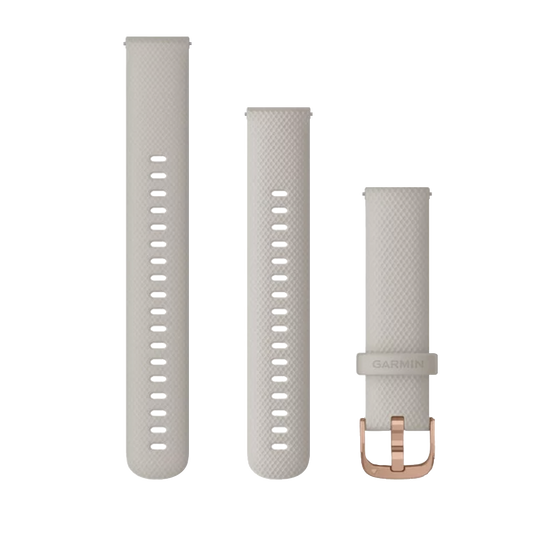 Garmin Quick Release Bands (18 mm) Light Sand with Rose Gold Hardware (010-12924-32) by Garmin