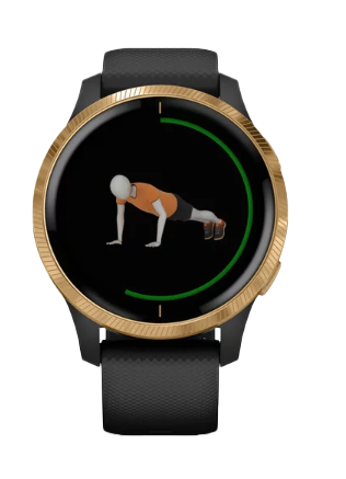 Garmin Venu Black with Gold Hardware (010-02173-31) by Garmin