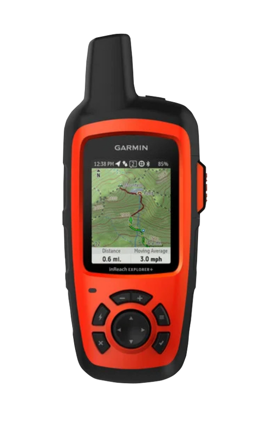 Garmin inReach Explorer+, Rugged & Lightweight GPS Satellite Communicator w/ InReach & SOS (Garmin Certified Refurbished) by Garmin