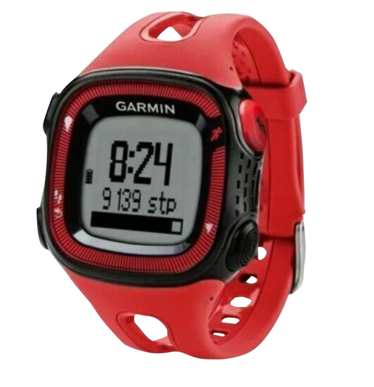 Garmin Forerunner 15 (Large), Red & Black, Fitness GPS Smartwatch for Runners (Garmin Certified Refurbished) by Garmin