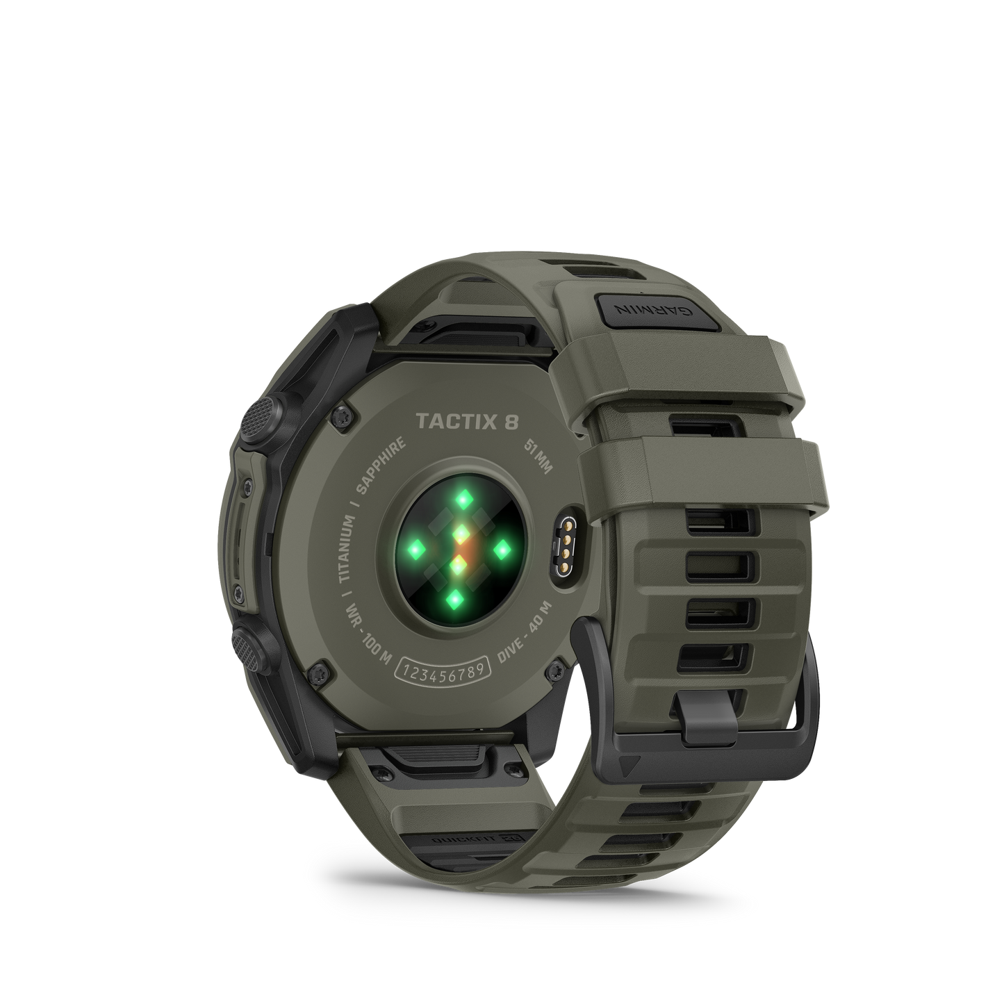 Garmin Tactix 8 – 51 mm, AMOLED, Cerakote Coating, Includes Applied Ballistics Ultralight Solver and Olive Drab Cerakote Coating (010-04553-10)