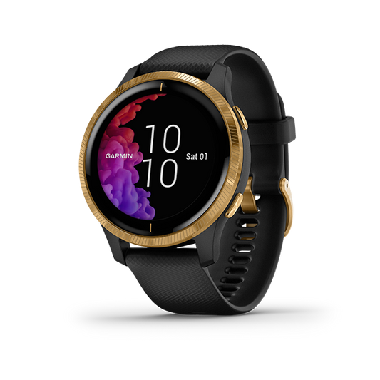 Garmin Venu, Black/Gold (Garmin Certified Refurbished) by Garmin