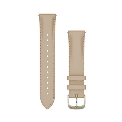 Garmin Venu 4, 41mm, Lunar Gold with Bone Silicone Band and Light Sand Leather Band (010-03013-03) by Garmin