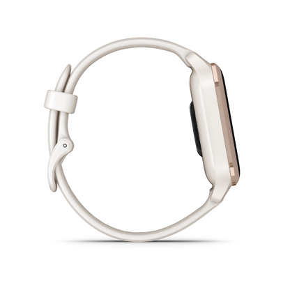 Garmin Venu Sq 2, Music, Peach Gold Aluminum Bezel with Ivory Case and Silicone Band (010-02700-01) by Garmin