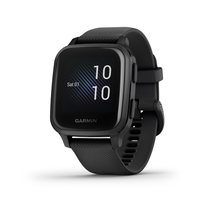 Garmin Venu Sq Music, Black Bezel with Black Band, GPS Smartwatch (Garmin Certified Refurbished) by Garmin