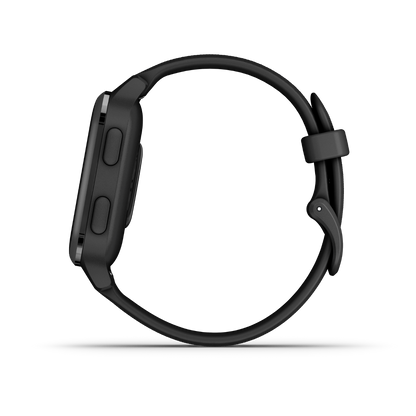 Garmin Venu Sq Music, Black Bezel with Black Band, GPS Smartwatch (Garmin Certified Refurbished) by Garmin