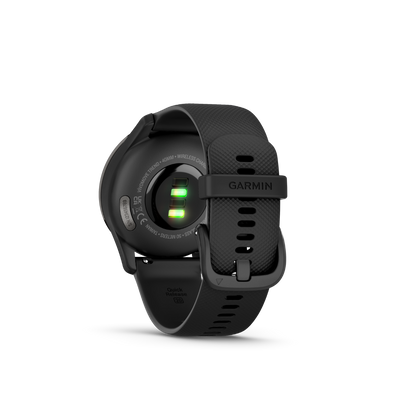 Garmin vivomove Trend, Slate Stainless Steel Bezel with Black Case and Silicone Band (010-02665-00) by Garmin