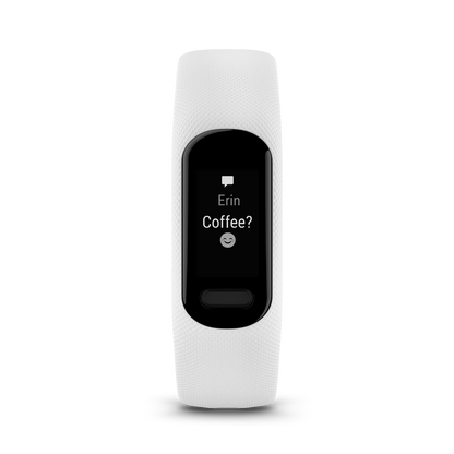 Garmin Vivosmart 5, White S/M (010-02645-01) by Garmin