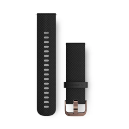 Garmin Quick Release Band (20 mm) Black with Rose Gold Hardware