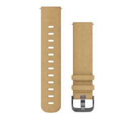 Garmin Quick Release Band (20 mm) Tan Suede with Slate Hardware