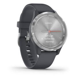 Garmin Vívomove 3S - Silver with Granite Blue Band