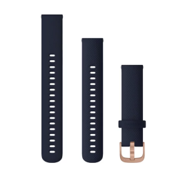 Garmin Quick Release Bands (18 mm) Navy with Rose Gold Hardware