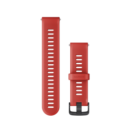 Garmin 745 Replacement Watch Strap Slate Hardware Magma Red Band