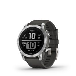 Garmin fenix 7S - Silver with Graphite Band