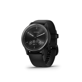 Garmin  Vivomove Sport Black Case and Silicone Band with Slate Accents