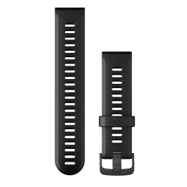 Garmin Forerunner Watch Bands (22 mm) Black with Slate Hardware