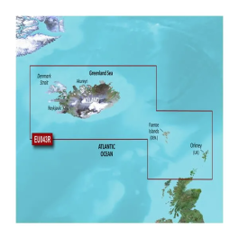 Garmin Iceland to Orkney Coastal Charts BlueChart g3 Vision | VEU043R | Download
