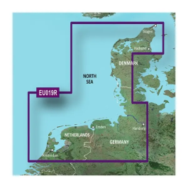 Garmin North Sea, Alborg to Amsterdam Coastal and Inland Charts BlueChart g3 Vision | VEU019R | Download
