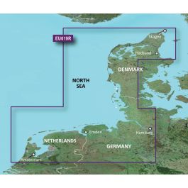 Garmin North Sea, Alborg to Amsterdam Coastal and Inland Charts BlueChart g3 | HXEU019R | microSD/SD