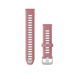 Garmin Quick Release Bands (18 mm) Pink/Whitestone with Silver Hardware