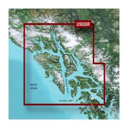 Garmin U.S., Alaska, Wrangell to Juneau-Sitka Coastal Charts BlueChart g3 Vision | VUS026R | Download