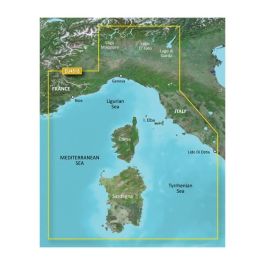 Garmin Italy, Ligurian Sea to Corsica and Sardinia Charts 