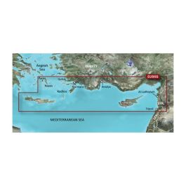 Garmin Eastern Mediterranean, Crete to Cyprus Charts BlueChart g3 Vision | VEU506S | Download