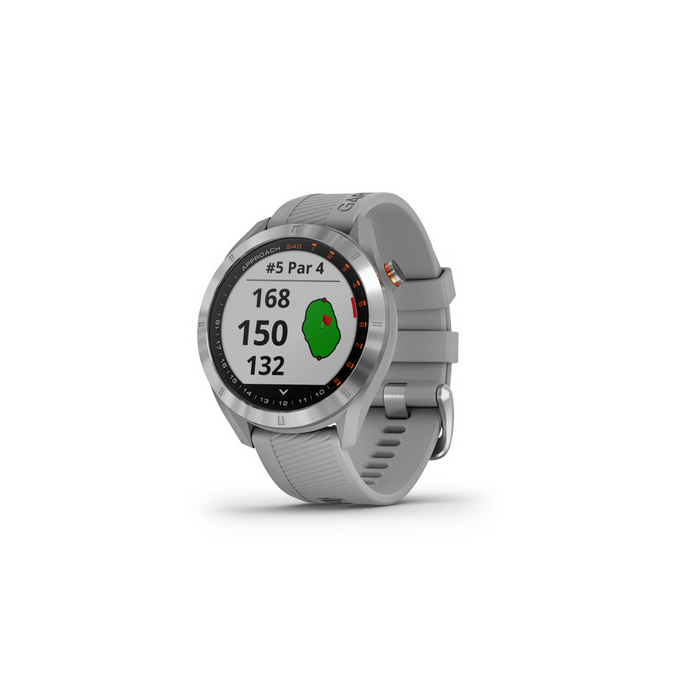 Garmin Approach S40 Stainless w/ Gray Band